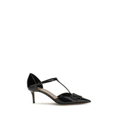 Women's Heel Black Calf Leather Bos