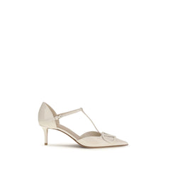 Women's Pump Beige Calf Leather Bos