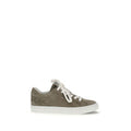 Women's Gray Calf Leather Bos Taurus Sneakers