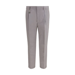Men's Gray Cotton Dress Pants