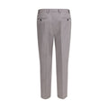 Gray Cotton Dress Pants