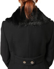 Women's Black Fur Shawl Neck Wrap Cover Collar Scarf Rat Mousquet