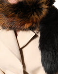 Women's Brown Red Fox Fur Neck Warmer Winter Scarf
