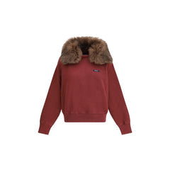 Women's Bordeaux Cotton Sweatshirt Clothing