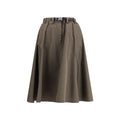 Women's Bicolor Recycled Polyester Midi Skirt