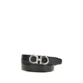 Men's Black Leather Regular Belt