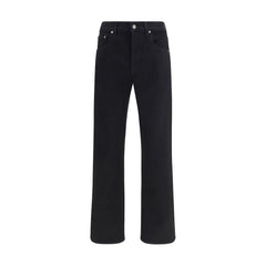 Men's Black Cotton Slim Fit Jeans Clothing