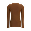 Brown Fleece Wool Cardigan