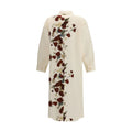 Beige Silk Casual Dress