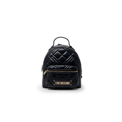 Women's Black Polyethylene Backpack
