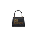 Women's Logo-Embellished Polyurethane Top Handle Bag Black