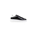 Women's Black And White Synthetic Chunky Sneakers Leather