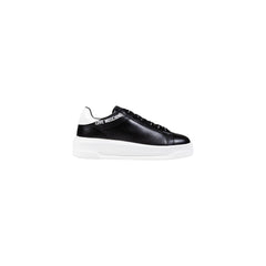 Women's Black And White Synthetic Chunky Sneakers Leather