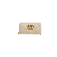 Women's Cream Artificial Leather Wallet