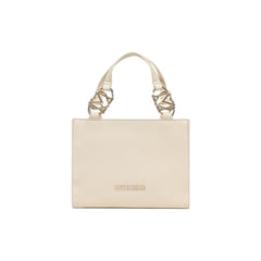 Women's Shoulder Bag Beige Polyethylene
