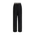 Women's Black Triacetate Dress Pants