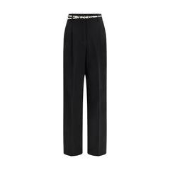 Women's Black Triacetate Dress Pants
