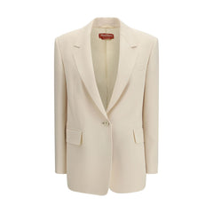 Women's Beige Triacetate Blazer Clothing