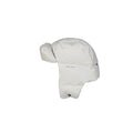 Men's White Polyester Beanie Accessory