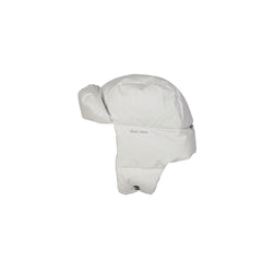 Men's White Polyester Beanie Accessory
