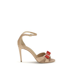 Women's Vara Sandal Beige Calf Leather Bos Heels