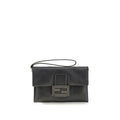Women's Mamma Baguette Clutch Black Lamb Nappa Leather