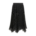 Women's Black Silk Skirt