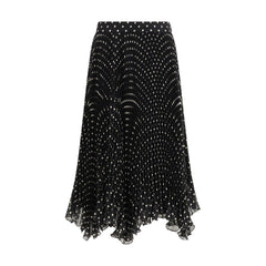 Women's Black Silk Skirt