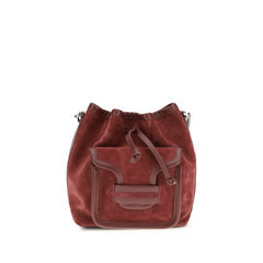 Women's Bordeaux Calf Leather Bos Taurus Backet Bag