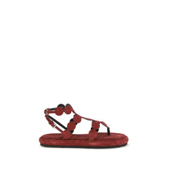 Women's Brown Calf Leather Bos Taurus Platform Sandals