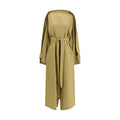 Women's Beige Lyocell Trench Coat Clothing