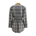 Gray Cotton Casual Dress