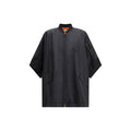 Women's Black Polyamide Cloacks Clothing