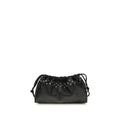 Women's Metal-Eyelet Calfskin Clutch Black Calf Leather Bos