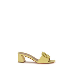 Women's Bicolor Calf Leather Bos Taurus Sandals