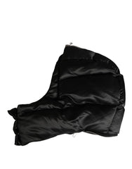 Men's Black Polyester Whole Head Wrap Capello Hat