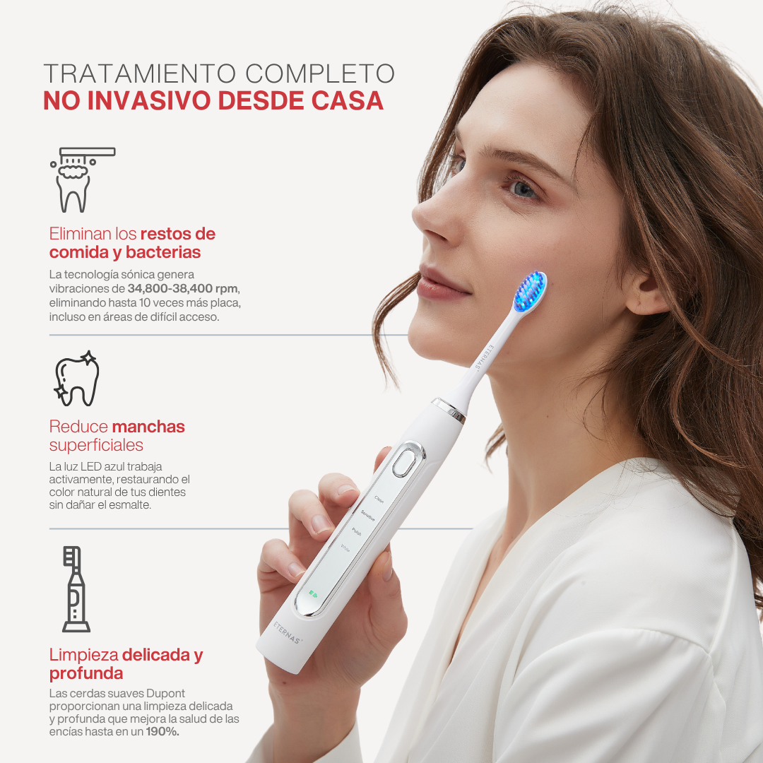 Cepillo de Dientes Eléctrico LED 2 en 1