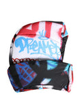 Men's Multicolor Graffiti Whole Head Wrap Capello Hat Polyester