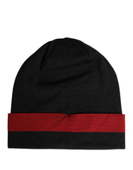 Men's Cuffed Virgin Wool Beanie Black