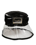 Men's Black Nylon Plastic Fisherman Bucket Capello Hat