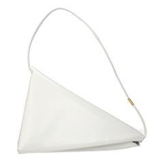 Women's White Leather Shoulder Bag