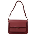 Women's Red Leather Shoulder Bag