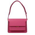 Women's Pink Leather Shoulder Bag