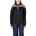 Women's Black Cotton Hoodie Clothing