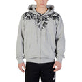 Men's Gray Cotton Hoodie Clothing