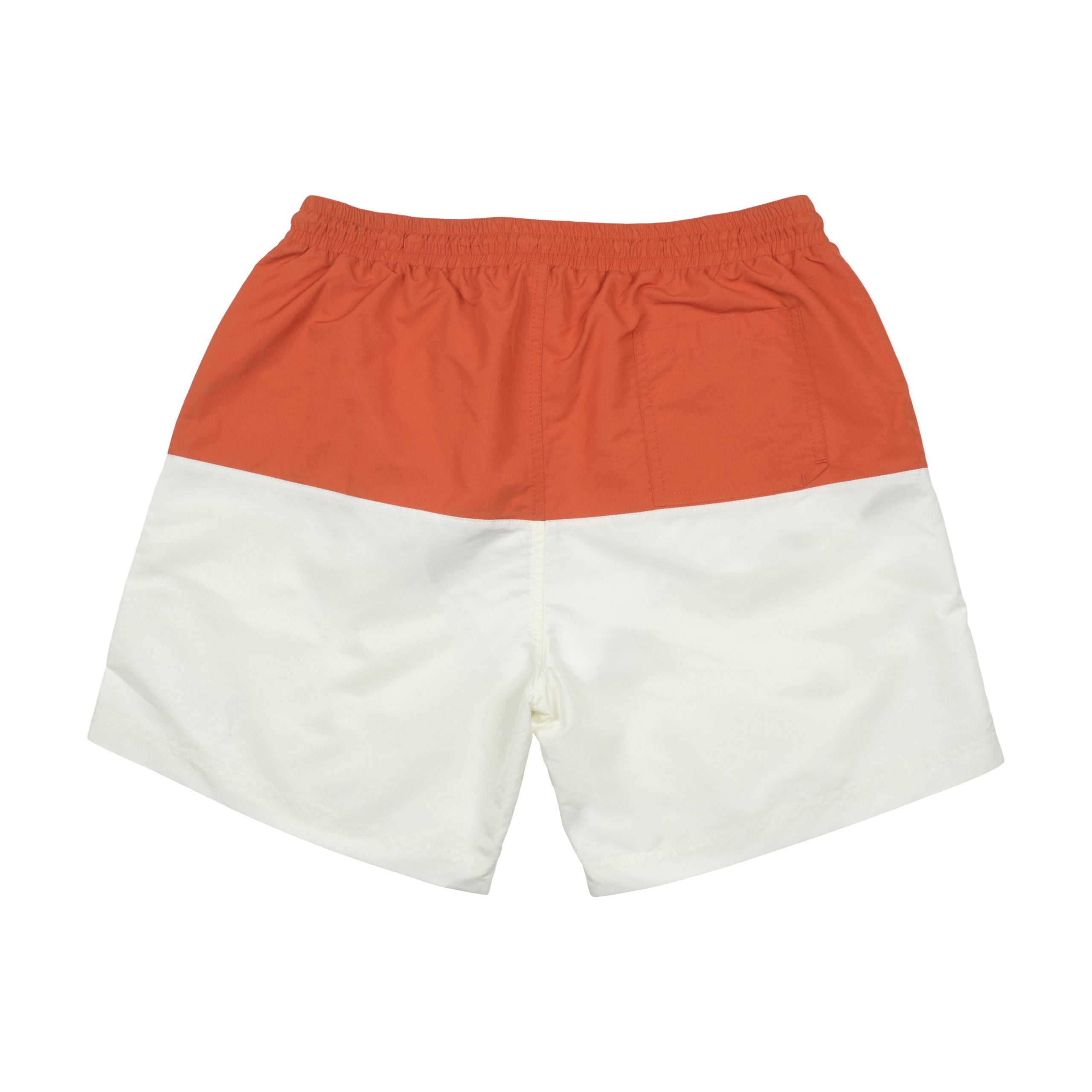 Orange Polyester Shorts