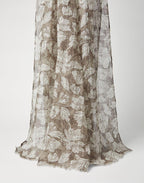 Green Linen Scarf