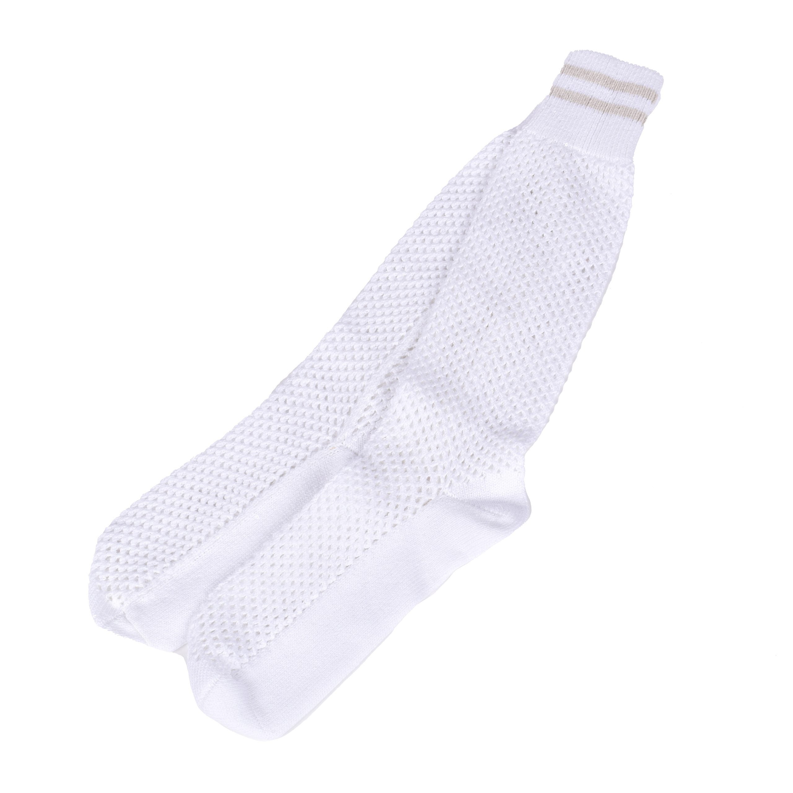 White Cotton Socks - L