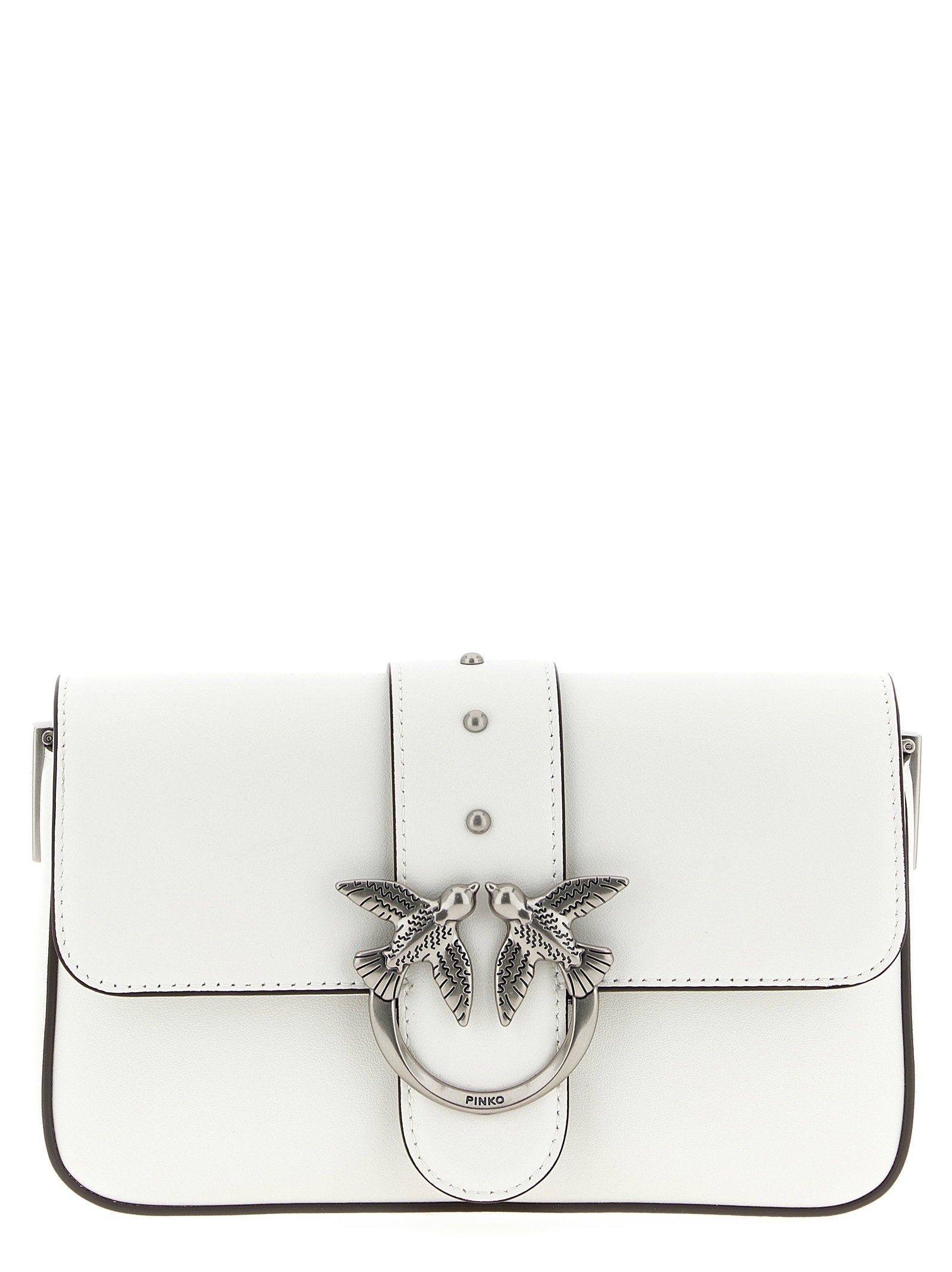 Pinko Love Shoulder Bag — White