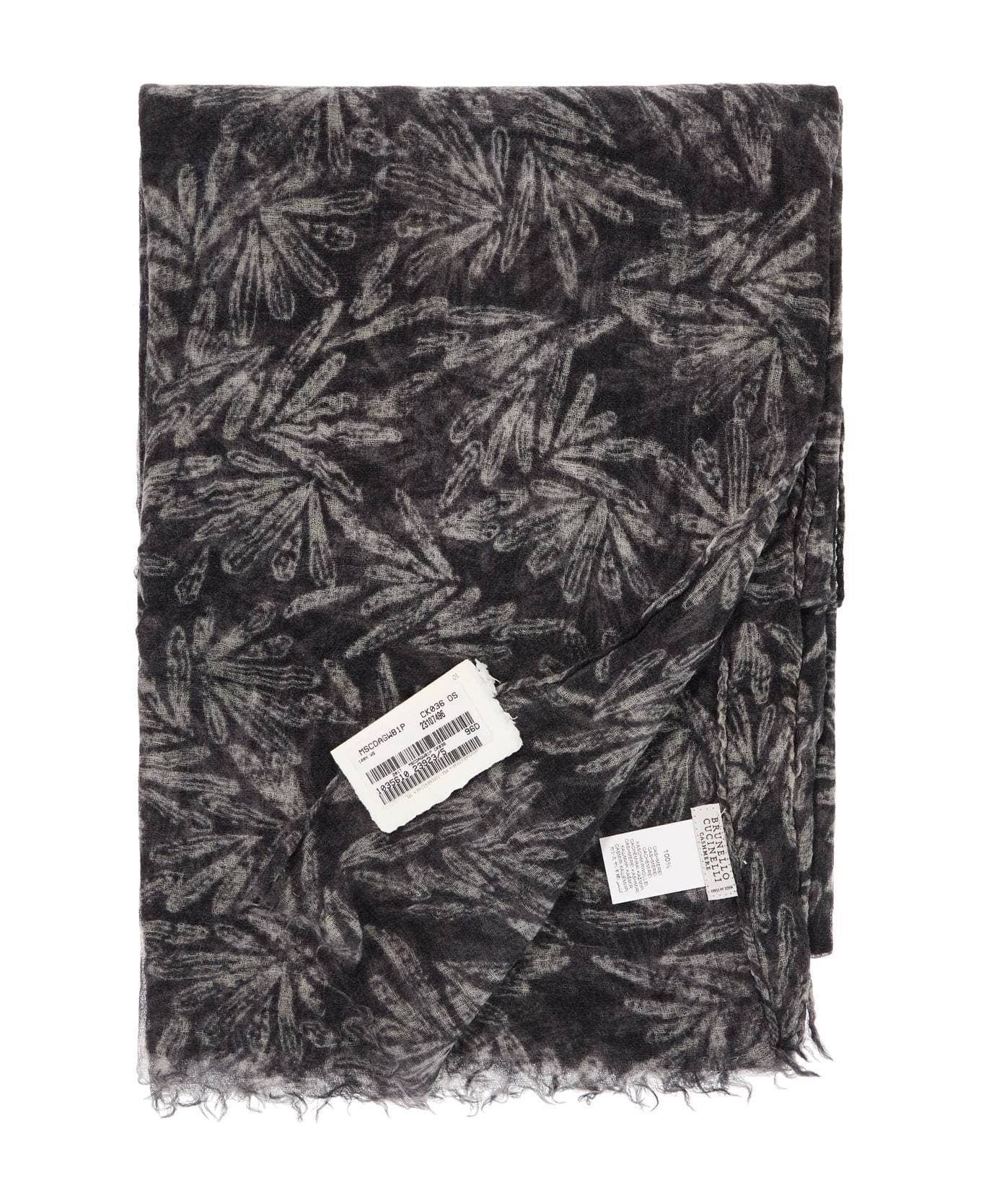 Gray Cashmere Scarf